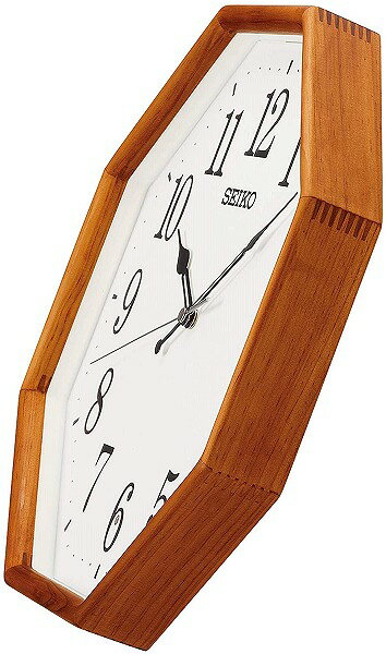 【送料無料】SEIKO CLOCK (セイコークロック) 電波 掛時計 茶木地 320×320mm×52mm KX263B ※北海道・九州・沖縄・離島は別途送料(1080円〜2160円)人気 kx251b シンプル かわいい kx247b 法人 おしゃれ kx264b デザイナーズ 洋室 ナチュラル オーク 木目 天然 [2]