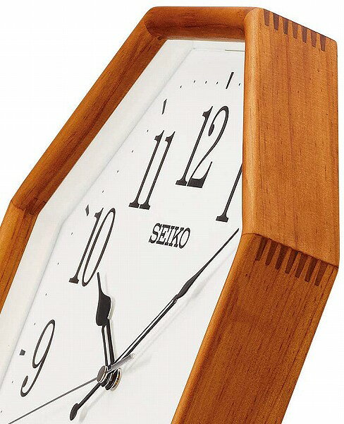 【送料無料】SEIKO CLOCK (セイコークロック) 電波 掛時計 茶木地 320×320mm×52mm KX263B ※北海道・九州・沖縄・離島は別途送料(1080円〜2160円)人気 kx251b シンプル かわいい kx247b 法人 おしゃれ kx264b デザイナーズ 洋室 ナチュラル オーク 木目 天然 [3]