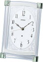【送料無料】SEIKO CLOCK (セイコークロック) 置き時計 電波 アナログ 薄緑 BZ360M ■送料無料※北海道・九州・沖縄・離島は別途送料(1080円~2160円)
