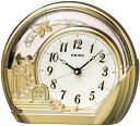 【送料無料】SEIKO CLOCK (セイコークロック) 置き時計 金色光沢 本体サイズ:18.4×21.2×7.5cm アナログ 飾り振り子 PW428G ■送料無料※北海道・九州・沖縄・離島は別途送料(1080円~2160円)
