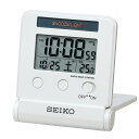 【送料無料】SEIKO CLOCK (セイコークロック) 目覚まし時計 トラベラ 電波 デジタル 自動点灯 カレンダー 温度 表示 SQ772W ※北海道・九州・沖縄・離島は別途送料(1080円〜2160円)sq772g 可愛い おしゃれ 旅行支援 海外 ホテル トランク 小型 携帯 小さい 人気(3)