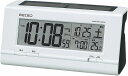 【送料無料】SEIKO CLOCK (セイコークロック) 目覚まし時計 ハイブリッドソーラー 電波 デジタル カレンダー・温度表示 白パール SQ766W ※北海道・九州・沖縄・離島は別途送料(1080円~2160円)ナタ 豆腐 水稲 プール 折り紙 製氷機 WiFi おみくじ 神社 三重県