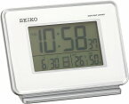 【送料無料】SEIKO CLOCK (セイコークロック) 目覚まし時計 電波 デジタル 2チャンネルアラーム カレンダー・温度・湿度表示 白 SQ767W ※北海道・九州・沖縄・離島は別途送料（1080円〜2160円）ブラック フライデー 週刊誌　豚汁　モニター　ごま　サプリメント　鍋　卓上