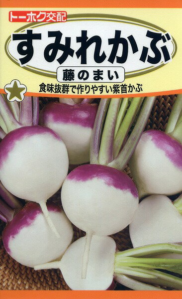 【全国送料無料】すみれかぶ 藤のまい/ トーホク 野菜 ハーブ 草花 園芸 栽培 肥料 家庭菜園 球根 苗 種まき 種子 たね タネ 植物 ガーデニング 培養土 ポット じょうろ 連作障害対策 土壌改良 腐葉土★在庫がある商品のみ12時（土日祝を除く）までのご注文で当日出荷