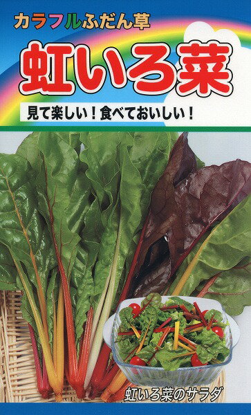 【全国送料無料】カラフルふだん草 　虹いろ菜　/ トーホク 野菜 ハーブ 草花 園芸 栽培 肥料 家庭菜園 球根 苗 種まき 種子 たね タネ 植物 ガーデニング 松永種苗 フタバ種苗 サカタのタネ タキイ種苗 ★在庫がある商品のみ12時（土日祝を除く）までのご注文で当日出荷