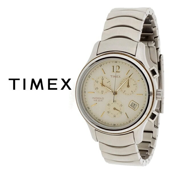 【送料無料】 TIMEX/タイメックス 腕時計 T21782 メンズ ベージュ ダイヤル クロノグラフ アナログ レディース　★北海道・九州・沖縄・離島は別途送料(1080円-2160円)アンティーク リーバイス ディーゼル エド・ハーディー 限定品 ラスト1台 激レア 限定