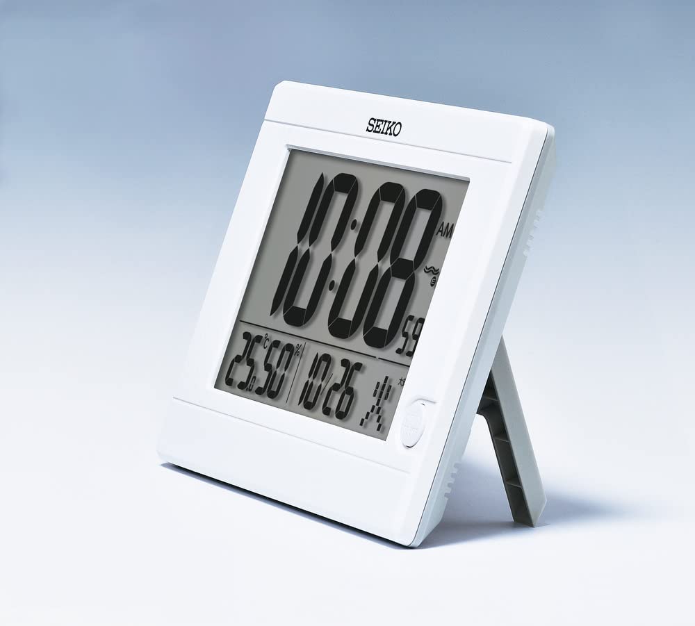 【送料無料】SEIKO セイコークロック 目覚まし時計 置時計 電波 白 デジタル SQ447W ※北海道・九州・沖縄・離島は別途送料(1080円-2160円) [2]