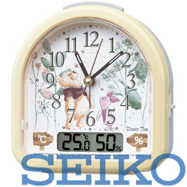 【送料無料】SEIKO セイコークロック 目覚まし時計 置き時計　キャラクター ディズニーくまのプーさん ディズニータイム アナログ 黄パール FD484Y　※北海道・九州・沖縄・離島は別途送料（1080円-2160円）