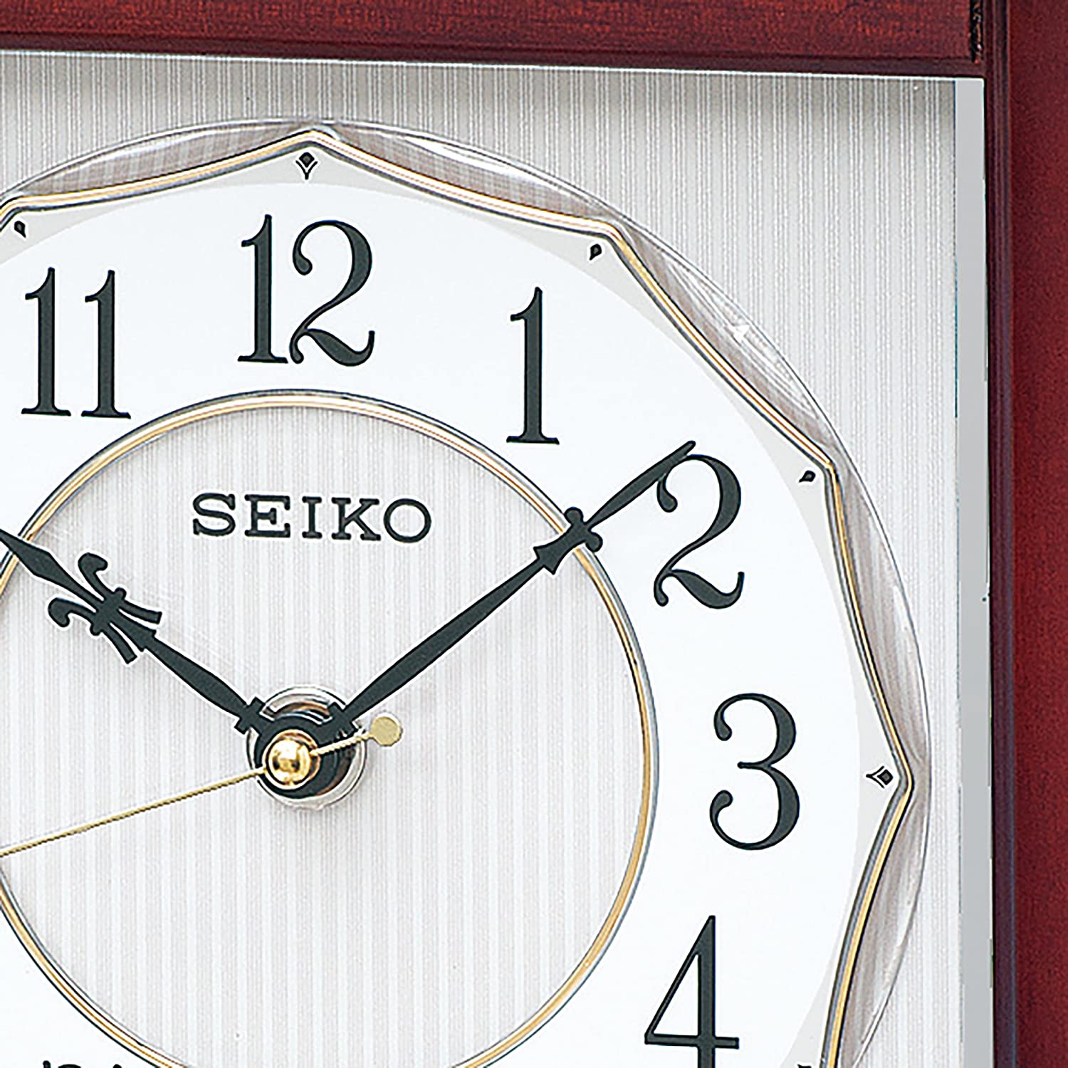 【送料無料】SEIKO セイコークロック 置き時計 電波 アナログ 回転飾り 木枠 茶 木地 BY242B ※北海道・九州・沖縄・離島は別途送料(1080円-2160円)
