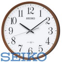 【送料無料】SEIKO CLOCK (セイコークロック) 掛け時計 濃茶木目 本体サイズ:直径30.9×5.2cm 衛星 電波 アナログ Space Link スペースリンク GPS GP220B ■送料無料※北海道・九州・沖縄・離島は別途送料(1080円~2160円)
