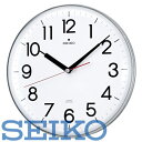 【送料無料】SEIKO CLOCK (セイコークロック) 掛け時計 電波 アナログ 白 KX301H　※北海道・九州・沖縄・離島は別途送料（1080円〜2160円）おしゃれ　シンプル　エレガント　静か　静穏　オフィス　テレワーク　bホテル家具　ホワイト　高級　デザイナー　上品 リフォーム