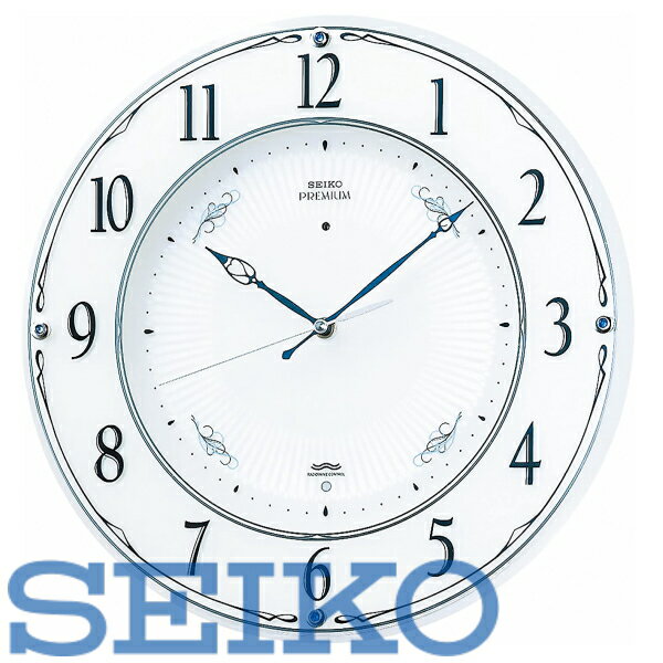 【送料無料】SEIKO CLOCK (セイコークロック) 掛け時計 電波 アナログ 木枠 白パール LS230W　■送料無料※北海道・九州・沖縄・離島は別途送料（1080円〜2160円）令和　平成　元年　オリンピック　デザイナーズ　おしゃれ　記念品