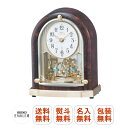 【送料無料】SEIKO EMBLEM/セイコーエンブレム HW591B 電波 置き時計 濃茶マーブル模様塗装光沢仕上げ スワロフスキー【無料】 熨斗/包装/名入れ/文字入れ 【注意】※北海道・九州・沖縄・離島は別途送料(1080円~2160円)