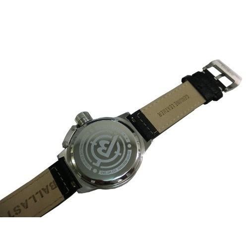 【送料無料】[BALLAST / バラスト] 腕時計 BL3102-01 SWISS MADE GMT メンズブラックダイヤル レザーベルト ★北海道・九州・沖縄・離島は別途送料(1080円-2160円) アンティーク 贈答贈呈品 古希 ROLEX サブマリーナ　CASIO デイトナ ラスト1台　インバウンド　お土産　限定