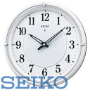 【送料無料】SEIKO CLOCK (セイコークロック) 掛け時計 自動点灯 電波 アナログ 夜でも見える ファインライトNEO(ネオ) 白パール KX393W　※北海道・九州・沖縄・離島は別途送料（1080円〜2160円）スワロフスキー　可愛い　ホワイト　ラメ　人気　引き出物　複数割引　お得