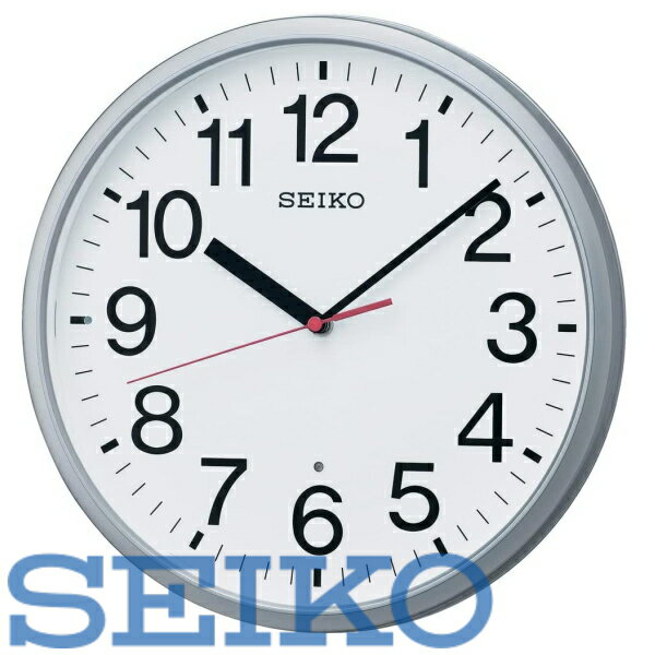 【送料無料】SEIKO CLOCK (セイコークロック) 掛け時計 電波 アナログ 銀色メタリック KX230S　※北海道・九州・沖縄・離島は別途送料（1080円〜2160円）シンプル　法人割引　開業祝い　ホームオフィス　テレワーク　人気　ブラック フライデー 正確 ブラック