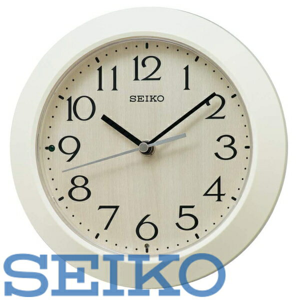 【送料無料】SEIKO CLOCK セイコークロック 掛け時計 アイボリー 本体サイズ:直径20.3 4.4cm 電波 アナログ 掛置兼用 KX245A 送料無料 北海道・九州・沖縄・離島は別途送料 1080円〜2160円 シ…