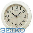 【送料無料】SEIKO CLOCK (セイコークロック) 掛け時計 アイボリー 本体サイズ:直径20.3×4.4cm 電波 アナログ 掛置兼用 KX245A ※北海道 九州 沖縄 離島は別途送料（1080円〜2160円）シンプル 可愛い デザイン ブラック フライデー 白 小ぶり 小さい トイレ