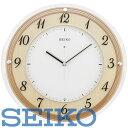 【送料無料】SEIKO CLOCK (セイコークロック) 掛け時計 電波 アナログ 木枠 天然色木地 KX321A ※北海道・九州・沖縄・離島は別途送料（1080円〜2160円）洋室　和室　デザイン　リビング　ブラック フライデーおしゃれ　人気　ナチュラル　ブラウン　最安値　保証　クリア