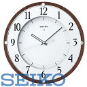 【送料無料】SEIKO CLOCK (セイコークロック) 掛け時計 電波 アナログ 木枠 茶木地 KX373B ■送料無料※北海道・九州・沖縄・離島は別途送料(1080円~2160円)シンプル KX373A 人気 ダークブラウン ギフトラッピング 開業祝い 即納 勉強机 キッチンタイマー 事務