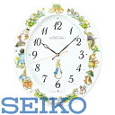 【送料無料】SEIKO CLOCK (セイコークロック) 電波掛け時計 12種類の野鳥報時またはチャイムで奇麗な時計　ピーターラビット CL614M　※北海道・九州・沖縄・離島は別途送料（1080円〜2160円）大理石　シンプル　和室　贈呈品　高級　客室　ホテル