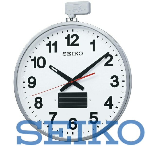 楽天リライアブル　RELIABLE【送料無料】セイコークロック:SEIKO ソーラー屋外用大型電波掛時計 527×450×78 金属枠 SF211S 型式:SF211S ※北海道・九州・沖縄・離島は別途送料（1080円〜2160円）校舎　改装　街灯　運動場　高校　リフォーム　工事　大学　工場 ブラック フライデー