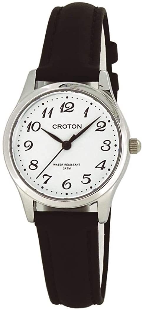 【送料無料】[クロトン]CROTON 腕時計 RT-177L-03 レディース ブラック【無料ラッピング】★北海道・九州・沖縄・離島は別途送料(1080円-2160円)　最新　ポイント　シンプル　お手頃　お返し　国産　保証　ギフト　サプライズ　安い