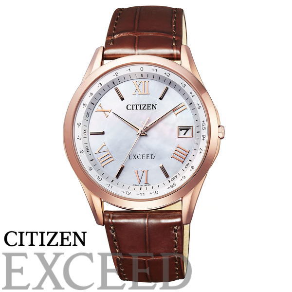 シチズン エクシード 腕時計（メンズ） 【送料無料】[シチズン]腕時計 Citizen EXCEED エクシード CB1112-07W エコ・ドライブ電波時計 ダイレクトフライト ペアモデル メンズ※北海道・九州・沖縄・離島は別途送料（1080円～2160円） 母の日　卒業式 お祝い 記念品 入社式 卒業式 可愛い