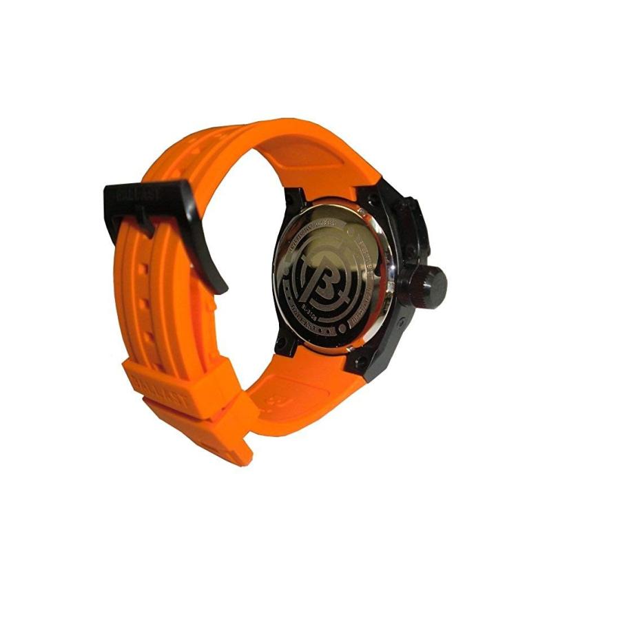 【送料無料】[BALLAST / バラスト] 腕時計 BL3108-0A VALIANT オレンジシリコンベルト Swiss Parts Quarts　メンズ★北海道・九州・沖縄・離島は別途送料(1080円-2160円)アンティーク インバウンド　お土産 古希 ROLEX サブマリーナ　CASIO デイトナ ラスト1台　激レア　限定