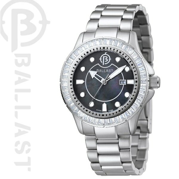 【送料無料】 BALLAST / バラスト 腕時計 BL5101-11 DIVER 3針 レディース 38mm シルバー MOP Dial クオーツ ★北海道 九州 沖縄 離島は別途送料(1080円-2160円) アンティーク 贈答贈呈品 ROLEX サブマリーナ CASIO デイトナ 限定 インバウンド お土産