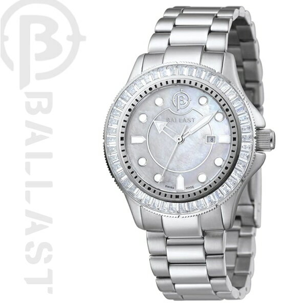 【送料無料】[BALLAST / バラスト] 腕時計 BL5101-22 DIVER 3針 レディース 38mm シルバー MOP Dial　クオーツ　★北海道・九州・沖縄・離島は別途送料(1080円-2160円) アンティーク 贈答贈呈品 ROLEX サブマリーナ CASIO インバウンド　お土産 デイトナ 限定