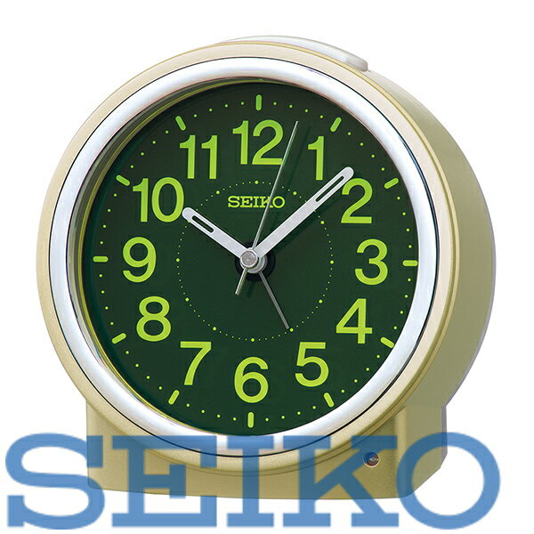 SEIKO CLOCK (セイコークロック) 目覚まし時計 夜でも見える/自動点灯タイプ　KR518G ※北海道・九州・沖縄・離島は別途送料（2200円）デザイナーズ 可愛い　おしゃれ シック 木目 ホワイト スマホ 充電器 イルミ コスメ ミラー ブルガリ 七福神 大谷 ミラクル