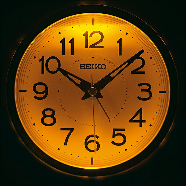 【送料無料】SEIKO CLOCK (セイコークロック) 目覚まし時計 夜でも見える KR519W ※北海道・九州・沖縄・離島は別途送料(1080円〜2160円)デザイナーズ 可愛い おしゃれ シック 木目