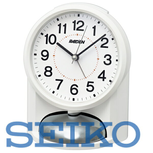 【送料無料】SEIKO CLOCK セイコークロック ライデン 目覚まし時計 大音量 ホワイト 白 RAIDEN NR454W 北海道・九州・沖縄・離島は別途送料 1080円〜2160円 シンプル NR454K 人気 デスク サイ…