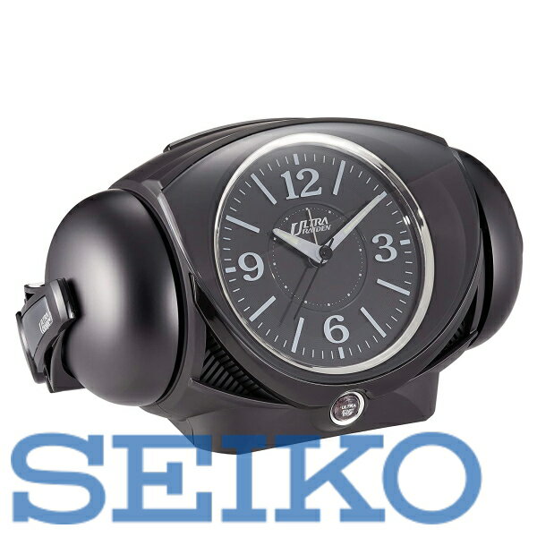 【送料無料】SEIKO CLOCK (セイコークロック) 目覚まし時計 アナログ 大音量 ベル音 PYXIS (ピクシス) ULTRA RAIDEN (ウルトラライデン) 黒 NR441K　※北海道・九州・沖縄・離島は別途送料（1080円〜2160円）人気　NR441E ブラック フライデー　cq141s　お祝い　就職　爆音のサムネイル
