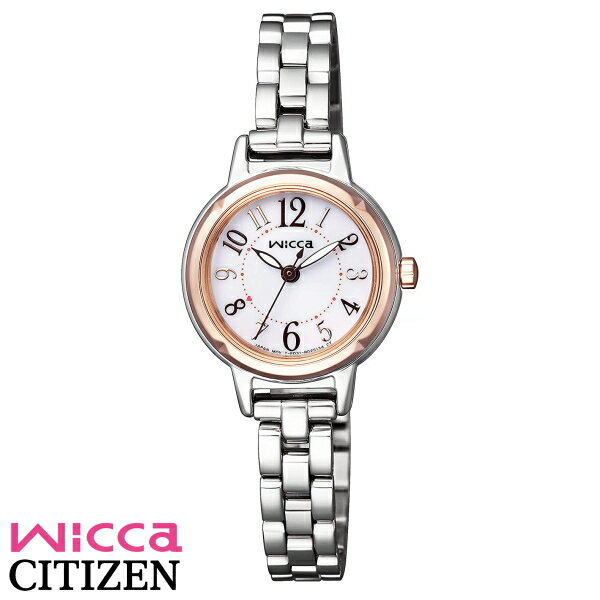 楽天リライアブル　RELIABLE【送料無料】[シチズン/CITIZEN] wicca（ウィッカ） 腕時計KP3-619-11 ソーラーテックモデル レディース ※北海道・九州・沖縄・離島は別途送料（1080円〜2160円）退職祝い 卒園祝 周年 ウエディング インテリア 可愛い