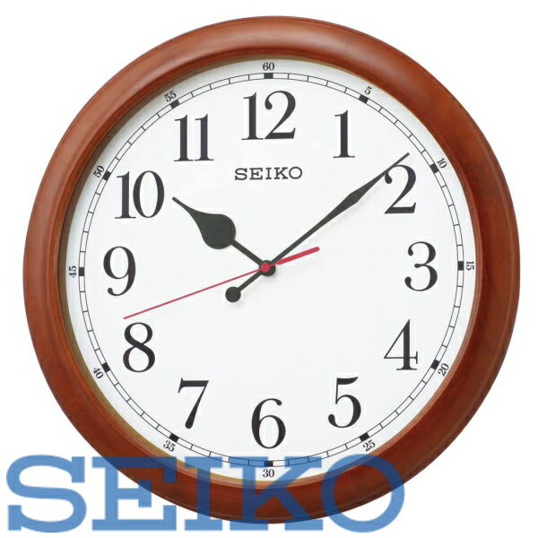 【送料無料】SEIKO CLOCK セイコークロック 掛け時計 電波 アナログ 大型 木枠 茶木地 KX238B 北海道・九州・沖縄・離島は別途送料 1080円〜2160円 洋室 和室 木目 上品 お祝い 事務室 リビン…