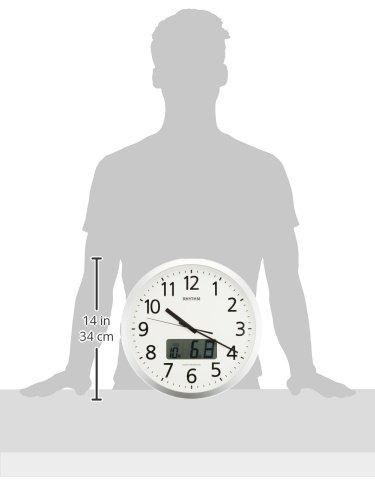 【送料無料】リズム時計 ( RHYTHM ) 電波 掛け 時計 プログラムカレンダー405SR 【 プログラム チャイム 機能 】 シルバーメタリック色 4FN405SR19 ■送料無料※北海道・九州・沖縄・離島は別途送料(1080円〜2160円) [2]