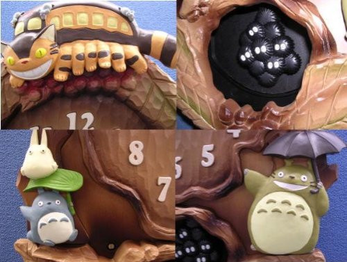【送料無料】リズム時計(RHYTHM) マックロクロスケの振子付!!となりのトトロ掛時計 M837N 4MJ837MN06 アナログ ※北海道・九州・沖縄・離島は別途送料(1080円〜2160円) ジブリパーク 可愛い 人気 ブラック フライデー 攻殻機動隊 ドラえもん [2]