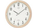 【送料無料】CITIZEN ( シチズン ) 電波 掛け時計 サイレントソーラーM798 ソーラー 補助電源 グリーン購入法 適合品 木 茶 4MY798-00...