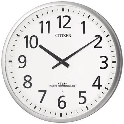 【送料無料】CITIZEN ( シチズン ) 高感度 電波 掛け時計 スリーウェイブM821 大型 オフィス モデル グリーン購入法 適合品 ステンレス シルバー 4MY821-019 ■送料無料※北海道 九州 沖縄 離島は別途送料（1080円〜2160円）