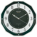 【送料無料】RHYTHM(リズム時計) 【日本製】《高感度電波時計》 スリーウェイブ M846 緑メタリック 4MY846SR05 ※北海道・九州・沖縄・離島は別途送料(1080円~2160円)