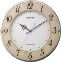 【送料無料】リズム時計工業 RHYTHM 電波壁掛け時計 ライブリーナチュレ 8MY506SR23 木目風 ナチュラルなイメージ 茶色 白 アナログ ■送料無料※北海道・九州・沖縄・離島は別途送料(1080円~2160円)