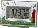 【送料無料】リズム時計 SNOOPY ( スヌーピー ) 電波 目覚まし キャラクター 時計 R187 白 8RZ187-M03 ■送料無料※北海道・九州・沖縄...