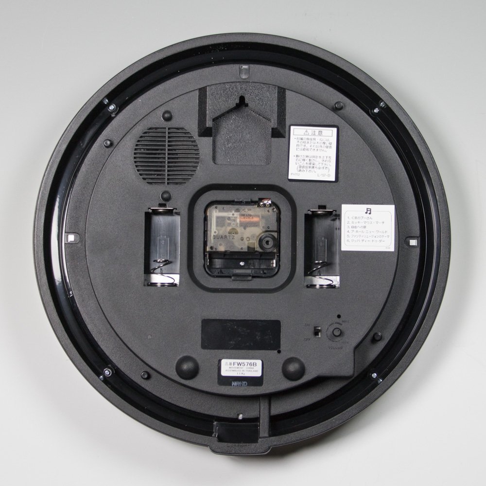 【送料無料】SEIKO CLOCK (セイコークロック) 掛け時計 ミッキーマウス アナログ 6曲メロディ ミッキー&フレンズ Disney Time(ディズニータイム) 茶メタリック FW576B ※北海道・九州・沖縄・離島は別途送料(1080円〜2160円)ドナルド シンデレラ 子供部屋に人気 可愛い [2]