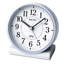 【送料無料】SEIKO CLOCK (セイコークロック) 目覚まし時計 電波 アナログ 薄青パール KR328L ※北海道 九州 沖縄 離島は別途送料（1080円〜2160円）ブラック フライデー kr328w みかん kr328k 座椅子 こたつ 敷布団 扇風機 エアコン 贈り物 最安 ポイント消化