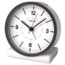 　SEIKO CLOCK (セイコークロック) 目覚まし時計 電波 アナログ 白 KR328W 製品特徴 ●軽くて、コンパクト。シンプルで安定感のあるアナログ式電波時計。 ●オートスヌーズ、アラームONで秒針が止まる機能など、目ざましに便利な機能も搭載。 ■　■ spec ■　■ 本体サイズ (約)10.9×10.3×6.1cm 本体重量 (約)0.19kg 枠材 プラスチック枠 電池 電池(単3アルカリ電池×1) 備考 取扱説明書 ムーブメント:電波修正機能(40kHz/60kHz自動選局)/電波OFFつき &#8226;機能:電子音アラーム/スヌーズつき/ライトつき/オートスヌーズ機能(鳴る→停止を約30分~60分間繰り返します)/アラームONで秒針停止 &#8226; 付属品:電池(単3アルカリ電池×1) &#8226;電池寿命:約1年 保証期間1年