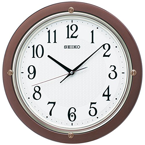 【送料無料】SEIKO CLOCK セイコークロック 掛け時計 電波 アナログ 茶メタリック KX217B 送料無料 北海道・九州・沖縄・離島は別途送料 1080円〜2160円 和室 木目 ウッド 自然 天然 キャンプ …