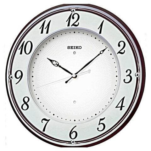 【送料無料】SEIKO CLOCK (セイコークロック) 掛け時計 電波 アナログ 木枠 薄茶 KX372B　■送料無料※北海道・九州・沖縄・離島は別途送料（1080円〜2160円）