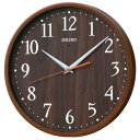 【送料無料】SEIKO CLOCK (セイコークロック) 掛け時計 電波 アナログ 濃茶木目模様 KX399B ※北海道・九州・沖縄・離島は別途送料(1080円~2160円)kx399A リラクゼーション 法人割引 人気 ブラウン 木目 ブラック お礼 神社 リフォーム アルバム 出産祝い